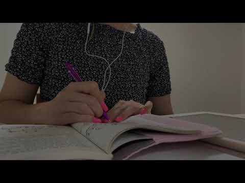 [ASMR] (No Talking) Study with Bu, 저와 함께 공부해요✍🏻📖