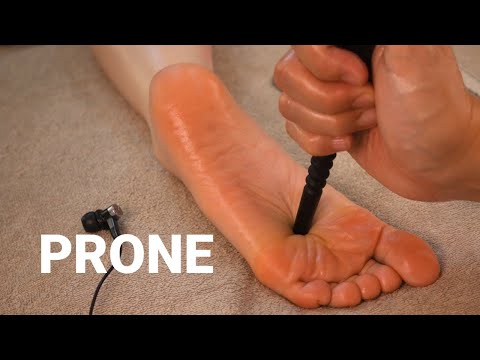 うつ伏せ足つぼ | オイルで足裏とふくらはぎ | 謎のゴリゴリ音 | 20代女性