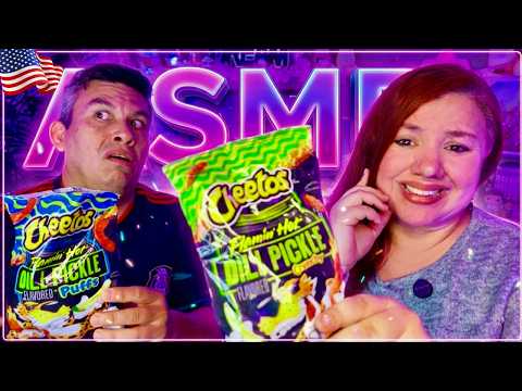 ASMR Probando DULCES Raros de ESTADOS UNIDOS con mi Esposo 🇺🇸