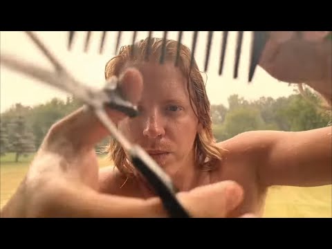 1 Minute ASMR Haircut in a Thunderstorm