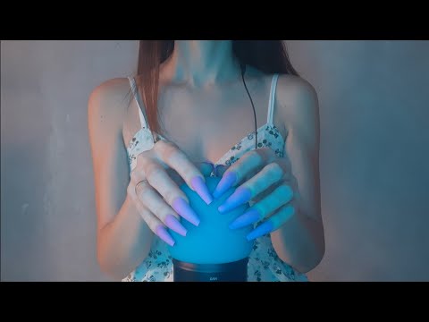 ASMR - FAST AND AGGRESSIVE MIC SCRATCHING with FOAM COVER | extra long nails 😍