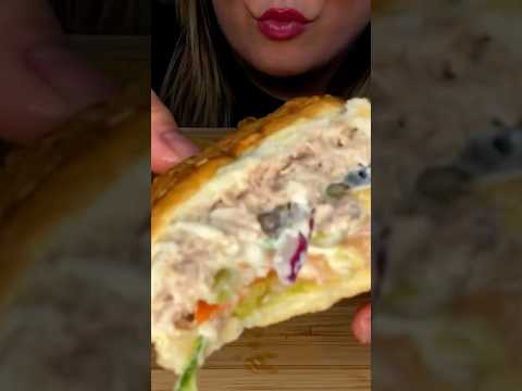 Eating Subway Footlong #food #asmr #subway