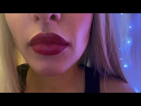 ASMR Gum Chewing and Kisses Up Close (No Talking, Binaural)