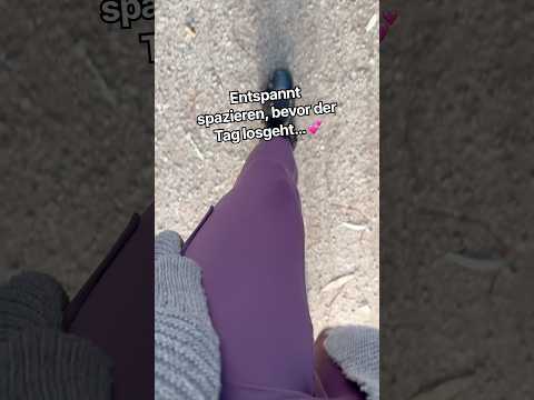Erst mal entspannt spazieren gehen, bevor der Tag startet. 🌸