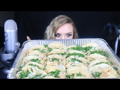 200K CELEBRATION TACO ASMR VIDEO FINALLY!!! *EATING SOUNDS*