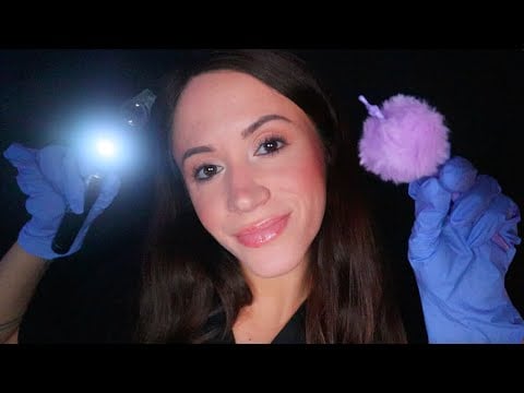ASMR / Face Exam (sharp or dull, latex gloves, face touching)
