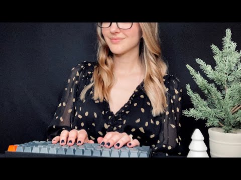 ASMR Most Relaxing Hotel Check In 🎄 Soft Spoken, Keyboard Typing, Unintentional