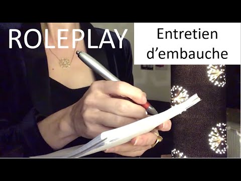 {ASMR} ROLEPLAY entretien d'embauche