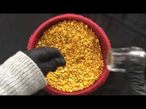 Latex Gloves👋 Hands in LATEX playing with "Yellow Gold "🌽RELAXING🎧  [[ASMR]]