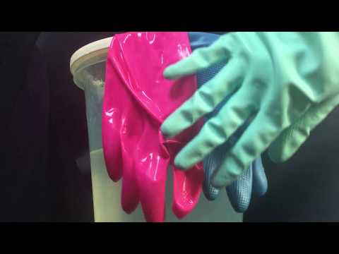 RUBBER GLOVES 💓   So HOT ..... Getting WET 💦    [[ASMR]]