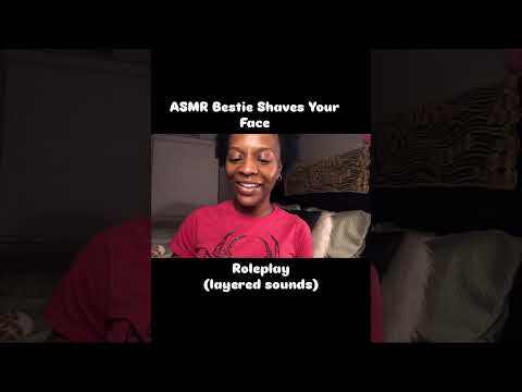 ASMR Bestie Face Shaving RP  #satisfyingvideo  #personalattention