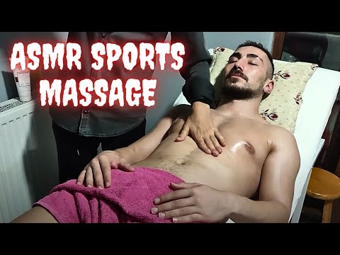 ASMR SPORTS BODY AMAZING MASSAGE-Chest,leg,foot,arm,back,abdomen