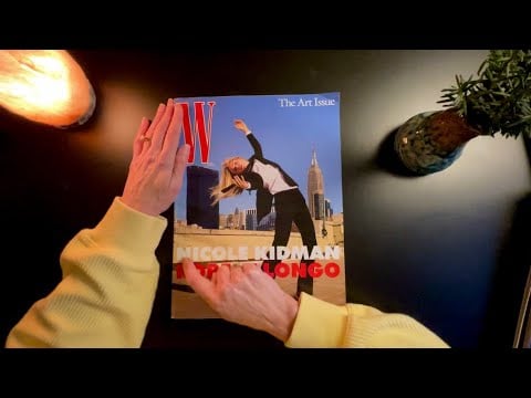 Fall Asleep with Soft-Spoken ASMR ~ W Magazine Art Issue, Page Sounds & Gentle Tracing