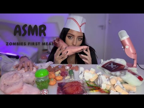 Zombies First Meal | Candy, Chewy, Slimy, Crunchy ASMR 
