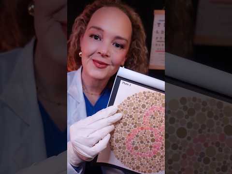 ASMR Eye Exam Color Test #shorts Medical Roleplay for Sleep