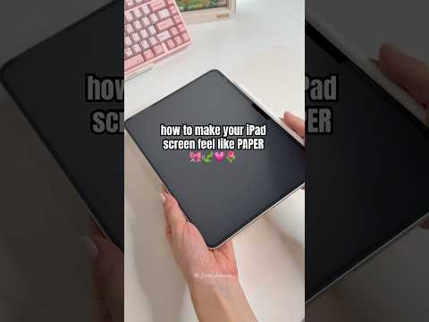 Paper screen protector🫶🏻 #gifted #ipad #tutorial #accessories