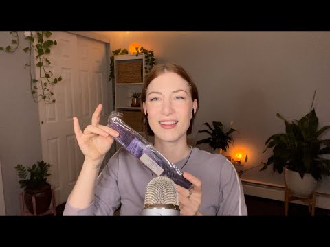 Asmr deep crinkling plastic sounds, lavender incense #shorts
