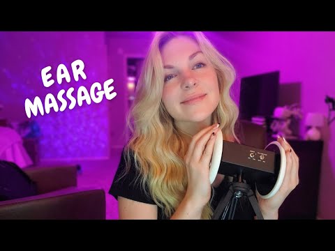 ASMR Lotion & Oil Ear Massage and Mic Blowing (No Talking) 3Dio