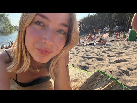 ASMR на пляже (плаваем на сапе, триггеры, звуки воды, визуалки)🏄🏼‍♀️