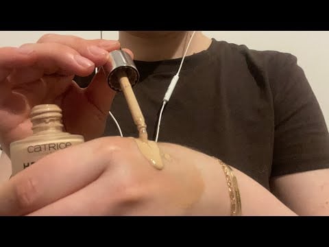 ASMR doing your makeup for good sleep and relaxation 😴 no talking & no tapping 