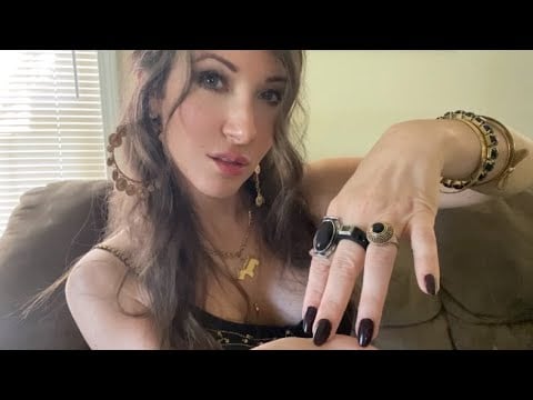 ASMR Reading Your Palm | Roleplay, personal attention, whispering, energy cleansing,
