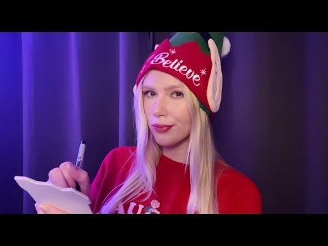 Santa's Elf asks you Naughty or Nice Questions 🎁🧝🏻‍♀️ ~8/10 Days of ASMR~