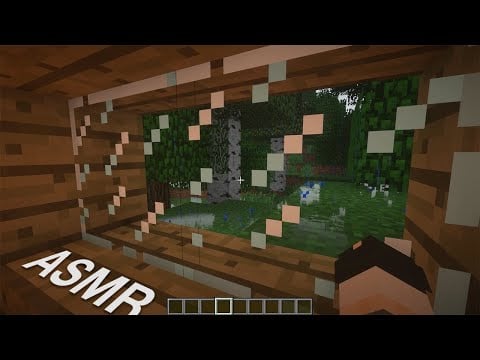 Minecraft lluvia ASMR | Sin Música