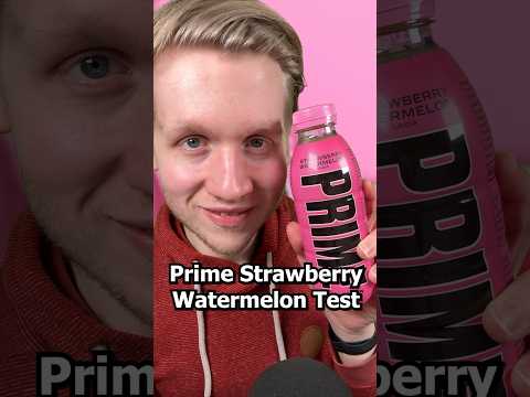 Prime Strawberry Watermelon Taste Test #asmr #relax #admrsounds