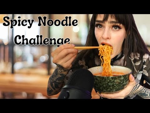 Too damn spicy I cried !!! 🌶️ Ultimate Spicy Noodle Challenge