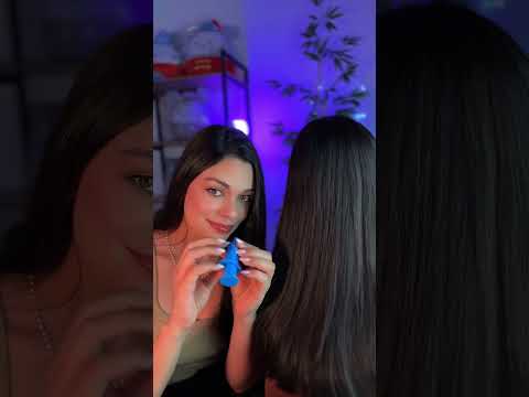 ASMR: Teste De Sensibilidade No Couro Cabeludo De Uma Fã 🙆🏻‍♀️ #asmr #relax #shorts