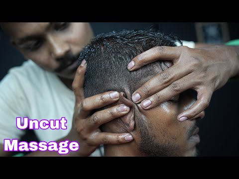 Uncut ASMR Head Massage With Neck Cracking | Heavy Oil Head Massage For Very Good Sleep
