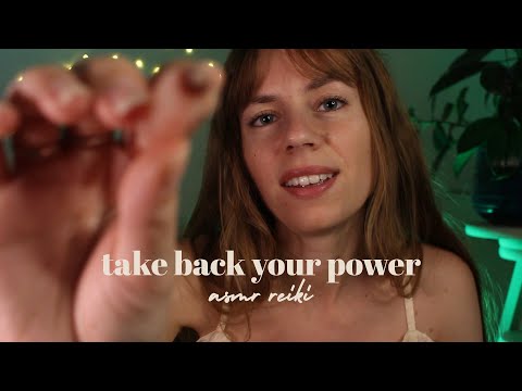 ASMR REIKI cord cutting & plucking | take back your power | energetic healing & re-balancing