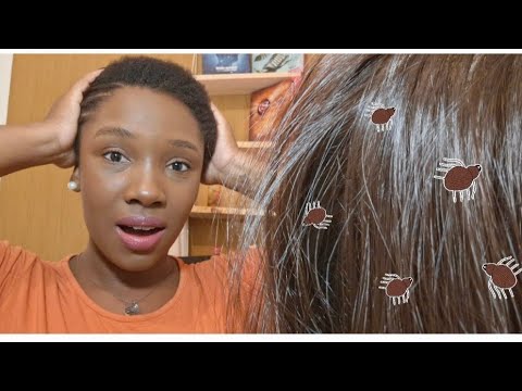 ASMR POV/ TIRANDO PIOLHO DO CABELO DA MINHA FILHA "DENOVO" (Sons relaxantes de cabelo,voz suave)