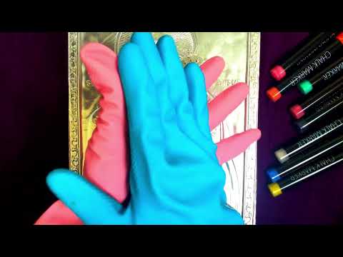 RUBBER GLOVES ✋🤚  CHALK MARKERS 🤍 &👄 WHISPER IN DUTCH 🇳🇱 [[ASMR]]