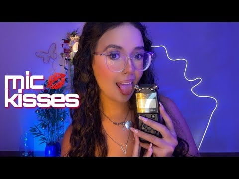 ASMR MIC KISSES 💋 mouth sounds no tascam ⭐️