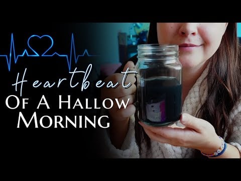 Shattered Female Heartbeat While Making Morning Blue Tea