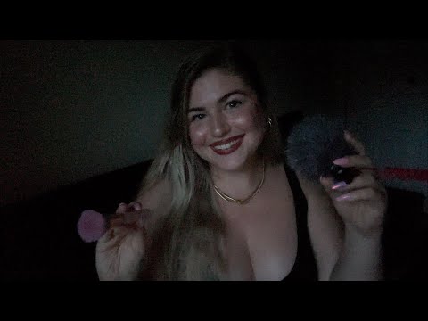 Tingliest Chewing Gum ASMR (Mouth Sounds, Face Brushing) ♡