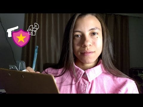 ASMR Roleplay Psicóloga Da Polícia Federal - Teste Psicológico 👮‍♀️