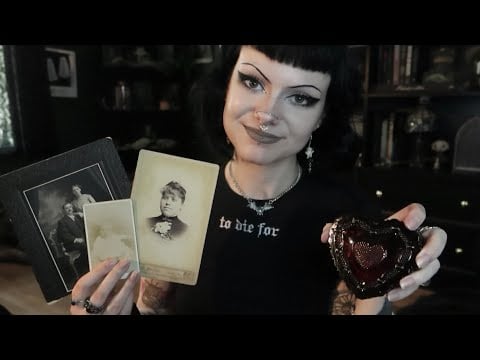 ASMR | Recent Antique Store Finds Haul 🕯️ glass tapping, scratching, crinkles, etc.