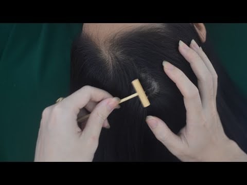 ASMR Relaxing Scalp Scratch, Real Person Hair Parting, Hair Play Tingling For Stress Relief
