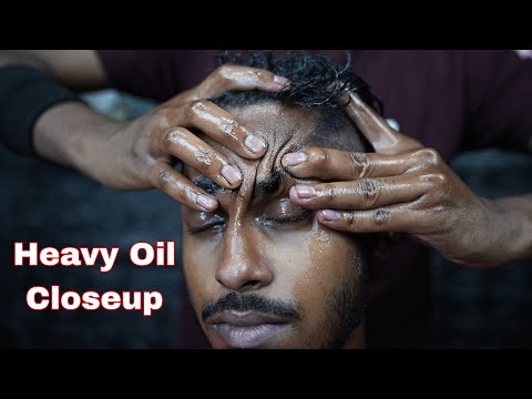 ASMR Closeup Shoots | Heavy Oil ASMR Closeup Head Scratching | ASMR Satisfying Ear Finger With Oil