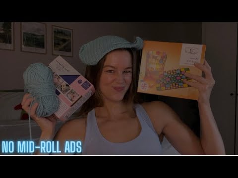 what’s in my hobby box? 🧶 - ASMR (tapping, scratching + yapping)