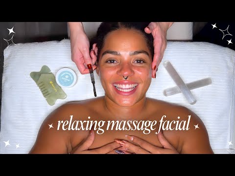 ASMR Sleep Facial | Long Massage | Skintracing | Dermaplaning | Buccal Massage