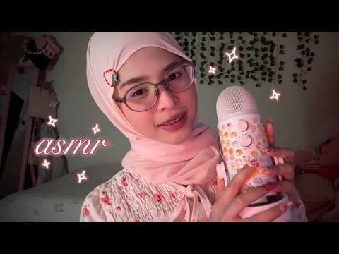 ASMR ❤︎ Mouth Sounds, Nail Sounds & Mic Triggers ☁️ Hanging Out Vibes 🫧