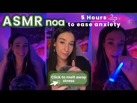 Whispering, Tapping, Relaxing Triggers+ | 4 HOURS of ASMR to help you sleep💕| live #220