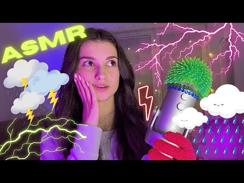 ASMR❤️STORM🌊⚡️THUNDER⛈️RAIN☔️💦