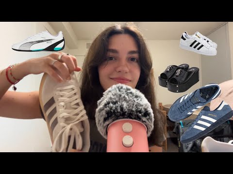 ASMR tapping on my new shoes👟