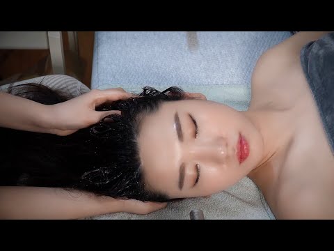 [ASMR]역대급 길이 사촌동생과의 리얼 홈 에스테틱 4💆🏻‍♀️ | 두피 스케일링, 두피 마사지, 피부관리 (ft. 프로젝트슬립 매트리스)