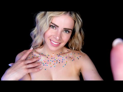 ASMR JEWEL BODY TAPPING & SCRATCHING 💎 (Sooooo Tingly & Up Close)