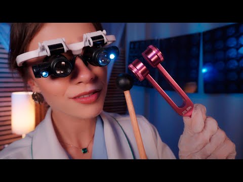 ASMR Exames Ultra Detalhados: Olhos, Ouvidos e Pele (consulta completa)